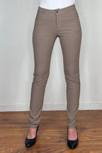 Adina Stretchbyxa Dam Taupe Gray Freequent