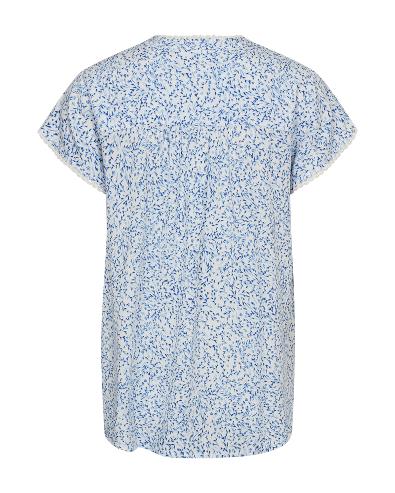 Adney Blouse Women Brilliant White W Deep Ultrama Freequent