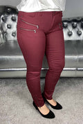 Aida PA Stretch Trousers 7/8 Women Zinfandel - Freequent