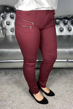 Aida PA Stretch Trousers 7/8 Women Zinfandel - Freequent