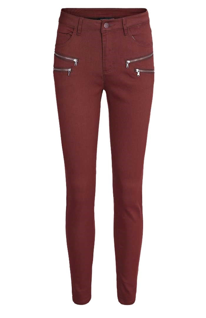 Aida PA Stretch Trousers 7/8 Women Zinfandel - Freequent