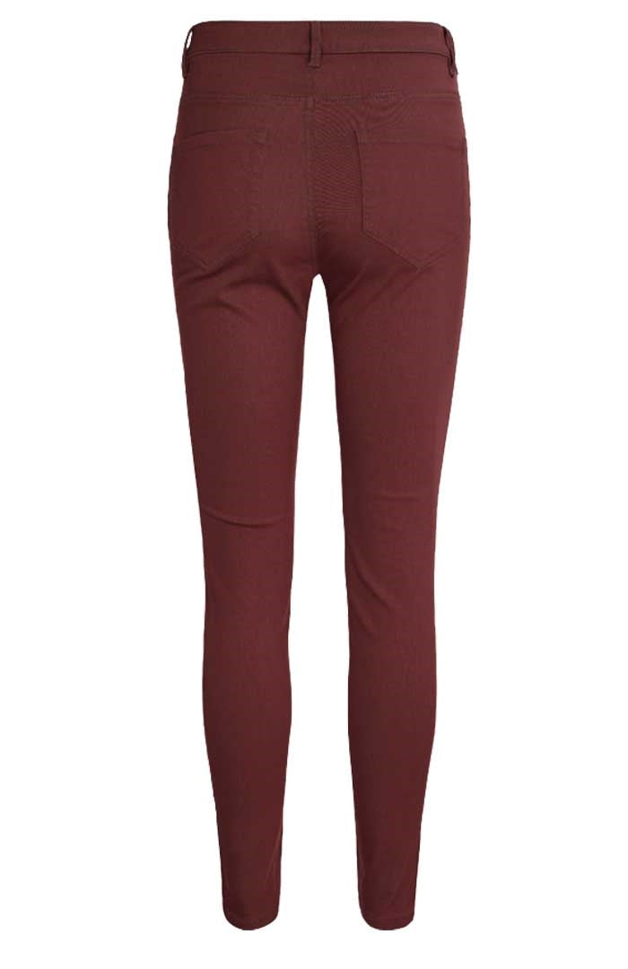 Aida PA Stretch Trousers 7/8 Women Zinfandel - Freequent