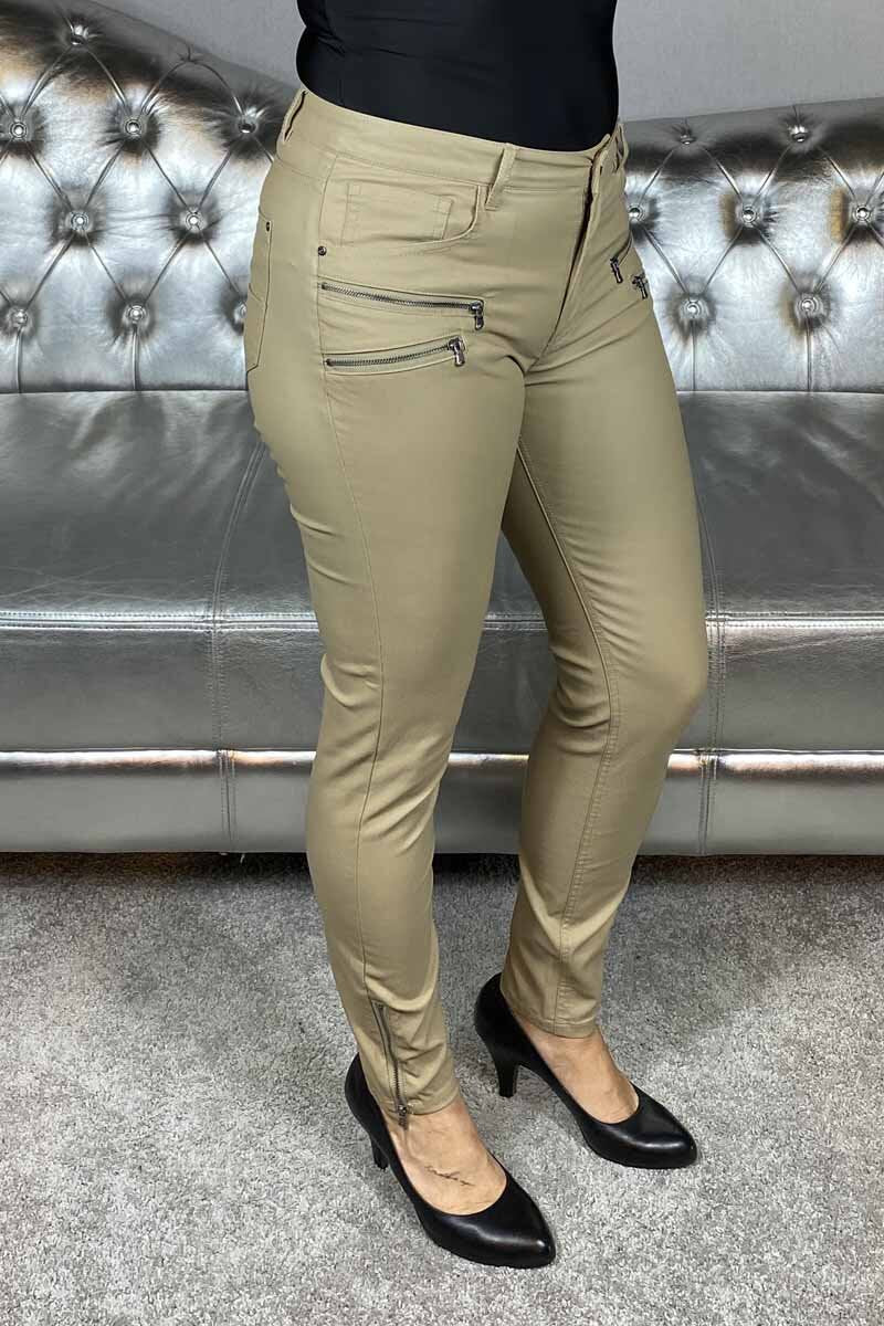 Aida Cooper 7/8 Skinnimitation Dam Beige Sand - Freequent