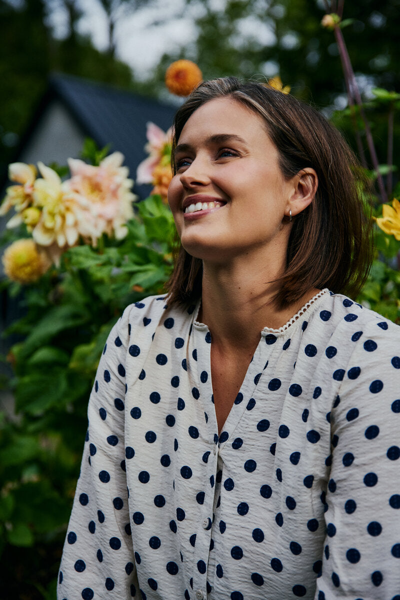 Alma Blus Dam Moonbeam W Navy Blazer - Freequent