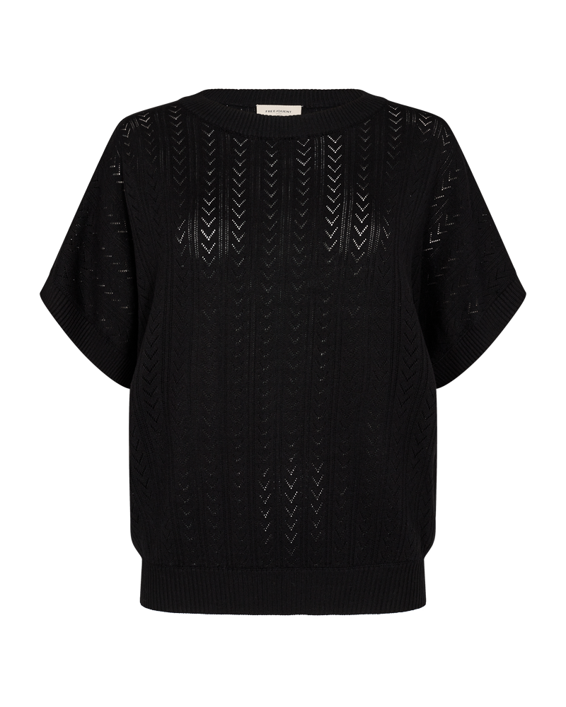 Ani Short Sleeve Pullover Women Black Freequent