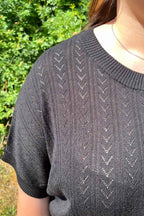 Ani Short Sleeve Pullover Women Black Freequent