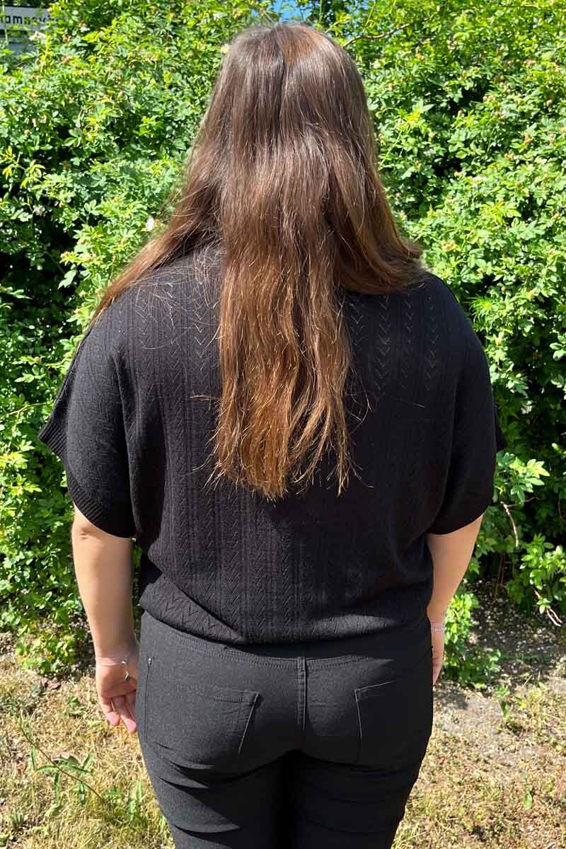Ani Short Sleeve Pullover Women Black Freequent