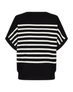 Ani Short-sleeved Pullover Women Black w. OffWhite Freequent