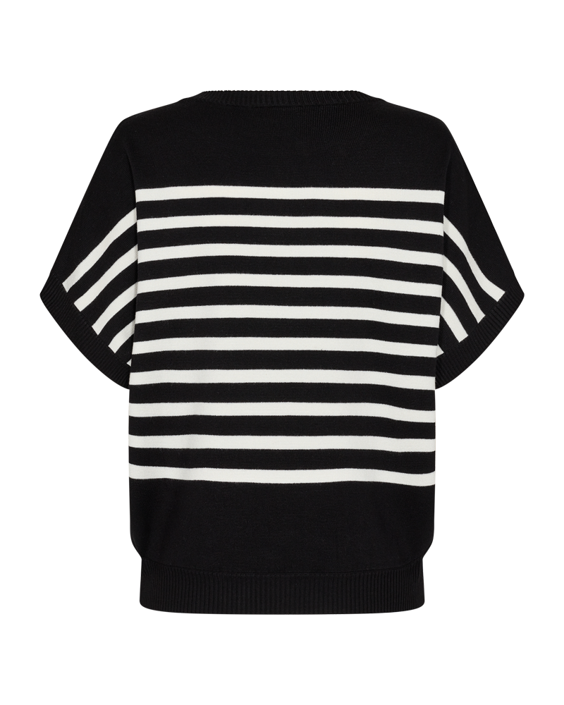 Ani Short-sleeved Pullover Women Black w. OffWhite Freequent