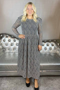 Annah Seedpearl Dress for Women with Black Freequent