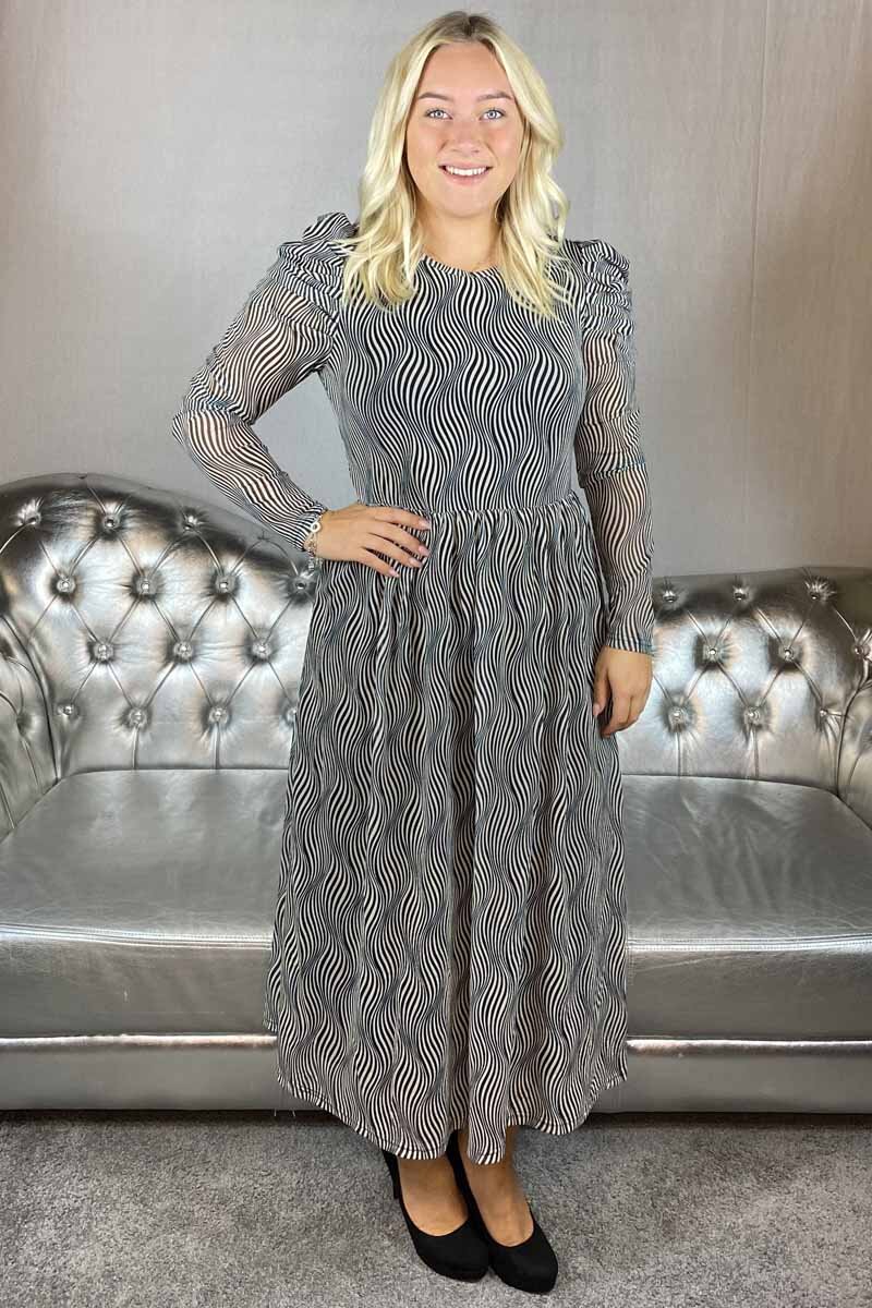 Annah Seedpearl Dress for Women with Black Freequent