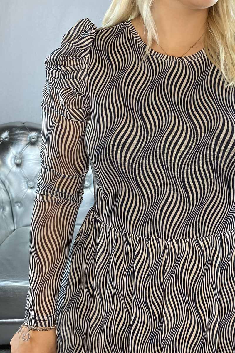 Annah Seedpearl Dress for Women with Black Freequent