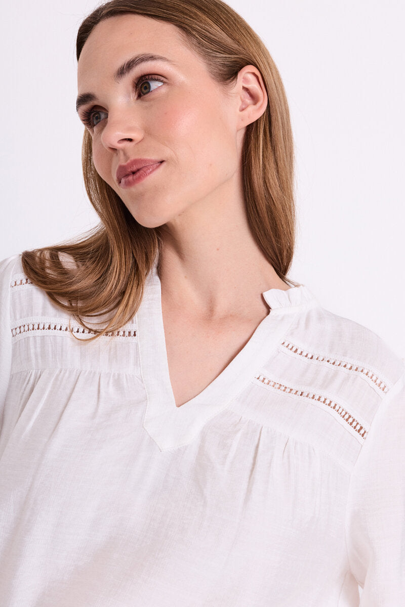Antina Blouse Ladies Star Off-White Freequent
