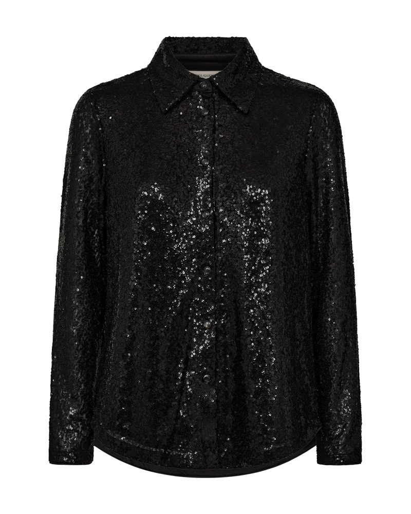 Basal Sequin Shirt Women Black Black Freequent