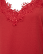 Bicco Lace Linen Top Women Bittersweet Freequent