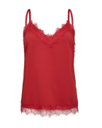Bicco Lace Linen Top Women Bittersweet Freequent