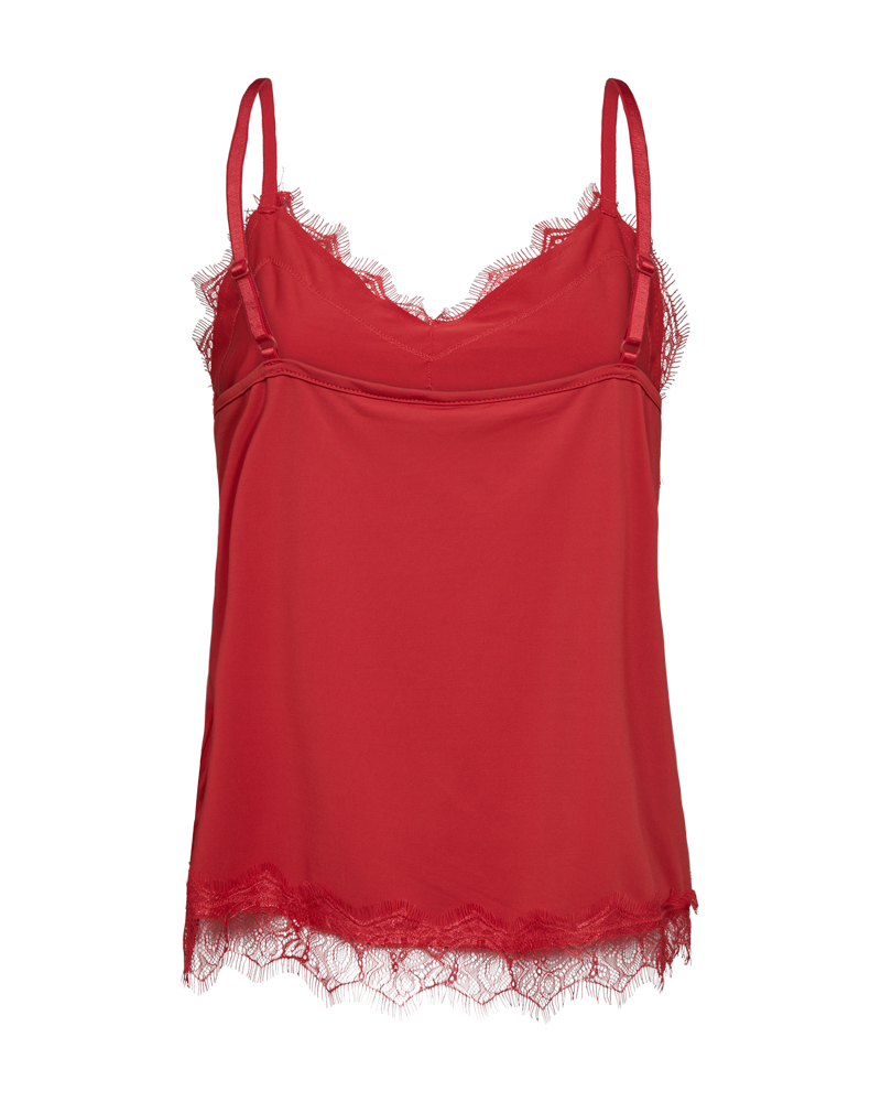 Bicco Lace Linen Top Women Bittersweet Freequent