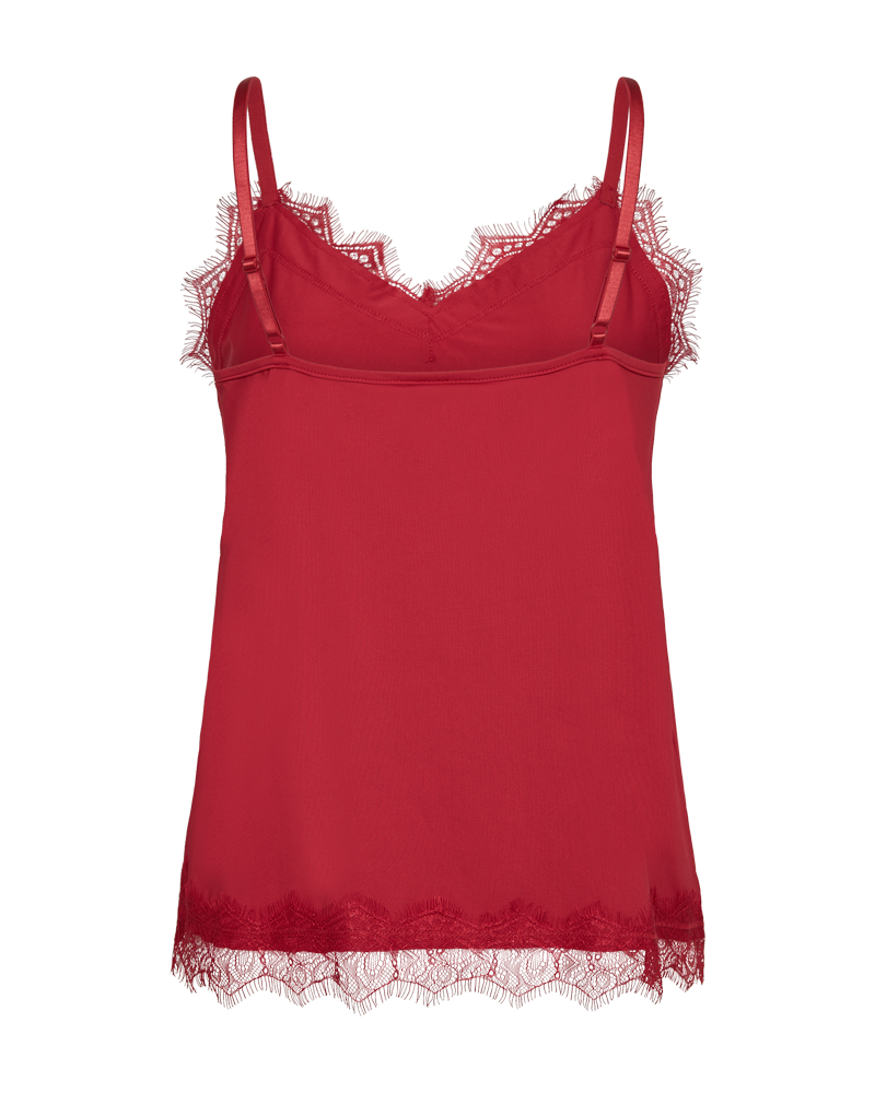 Bicco Lace Linen Top Women Chili Pepper Freequent