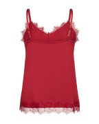 Bicco Lace Linen Top Women Chili Pepper Freequent