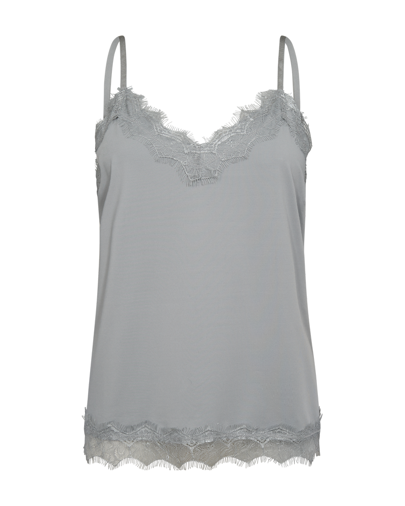 Bicco Lace Linen Top Women High Rise Freequent