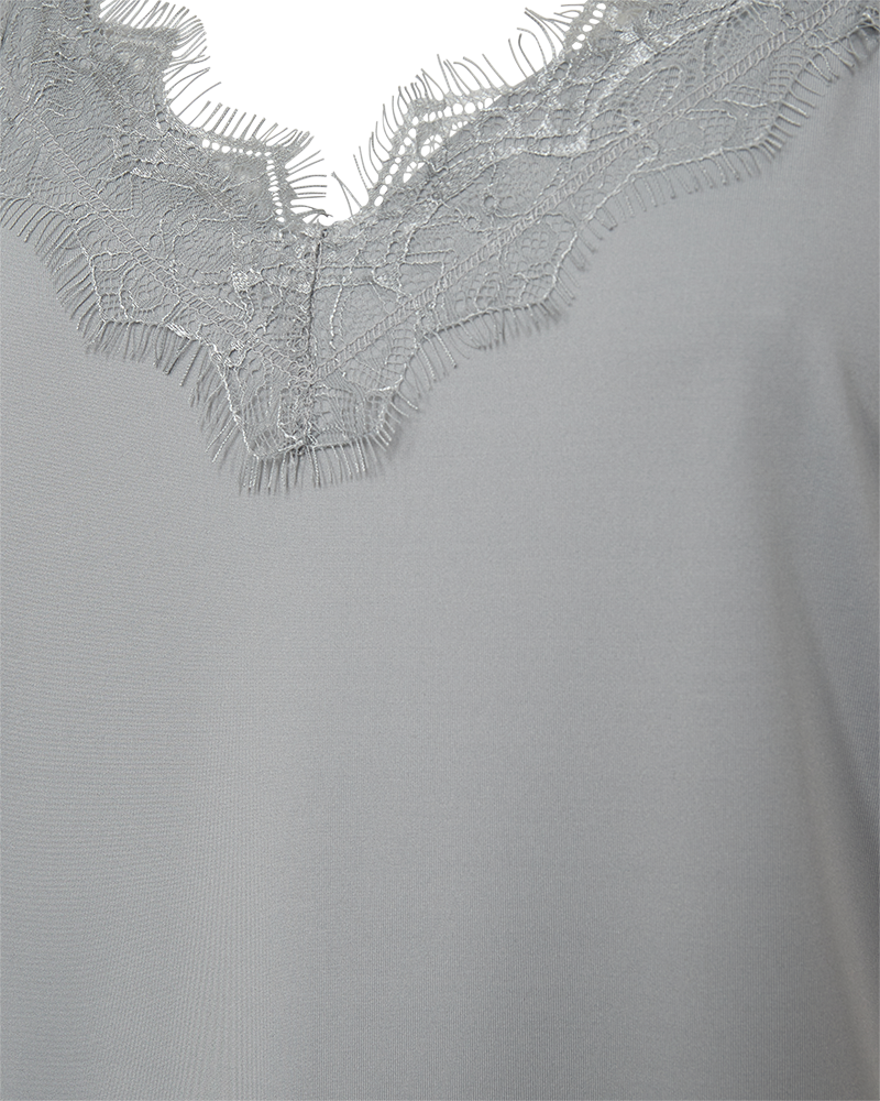 Bicco Lace Linen Top Women High Rise Freequent