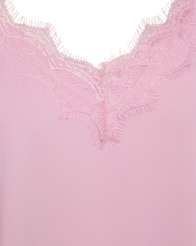 Bicco Lace Linen Top Women Lilac Sachet Freequent
