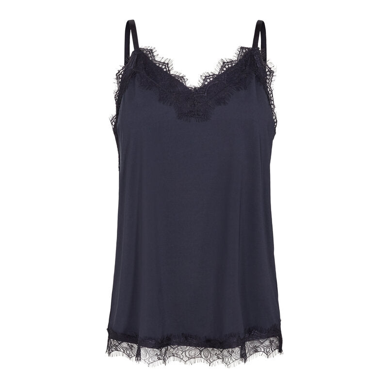 Bicco Lace Linen Top Ladies Salute Freequent