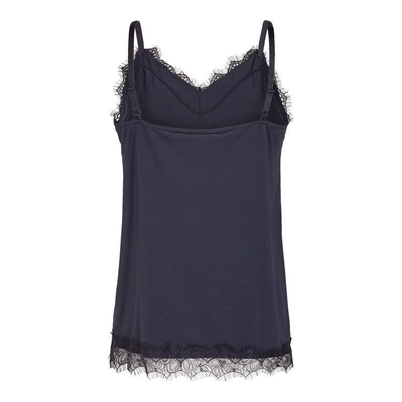 Bicco Lace Linen Top Ladies Salute Freequent