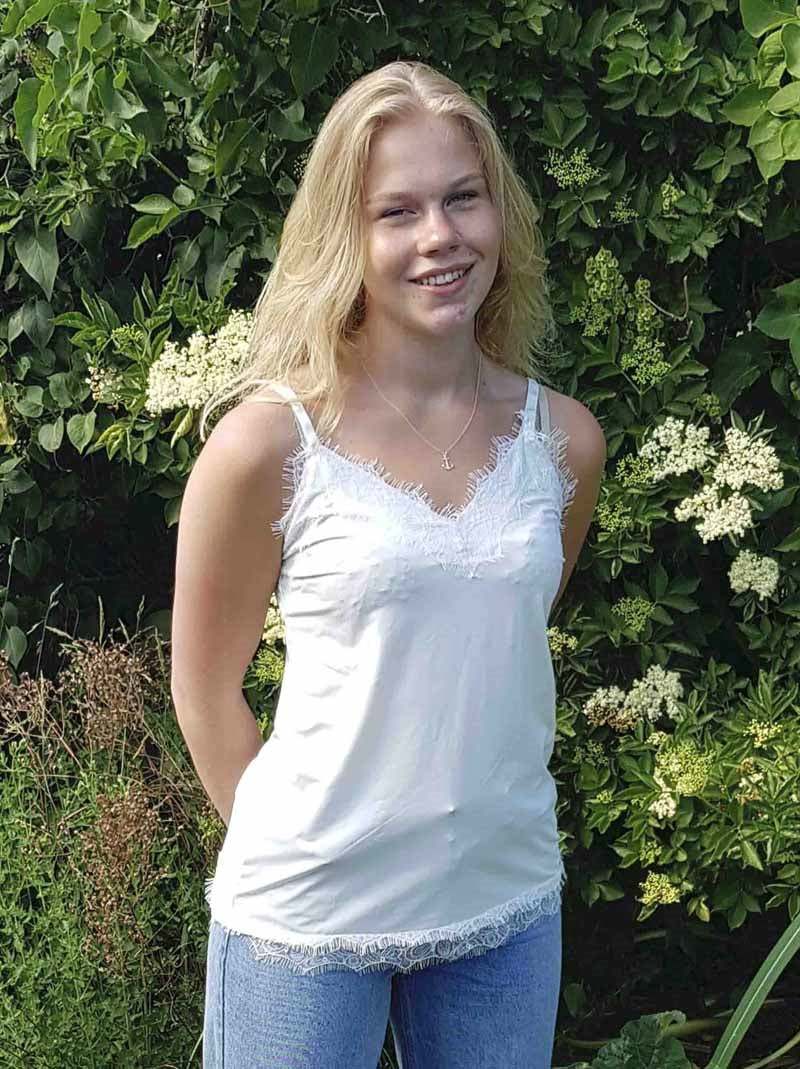 Bicco Lace Linen Top Women OffWhite Freequent