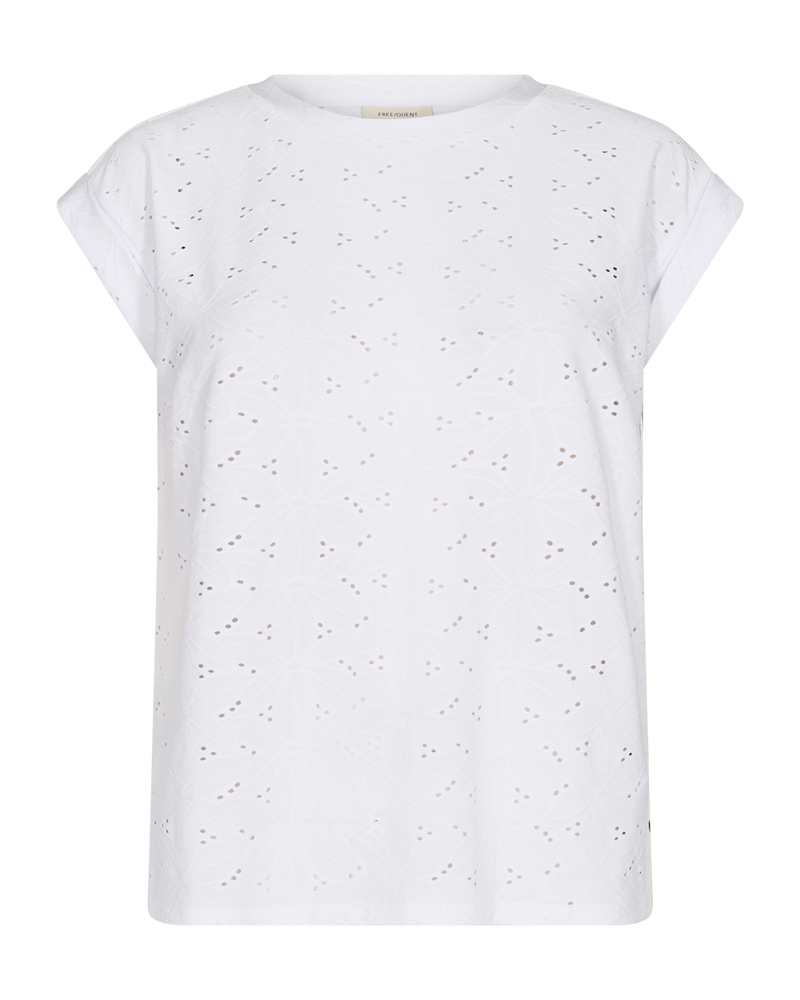 Blond T-shirt Dam Brilliant White Freequent