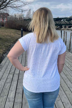 Blond T-shirt Dam Brilliant White Freequent