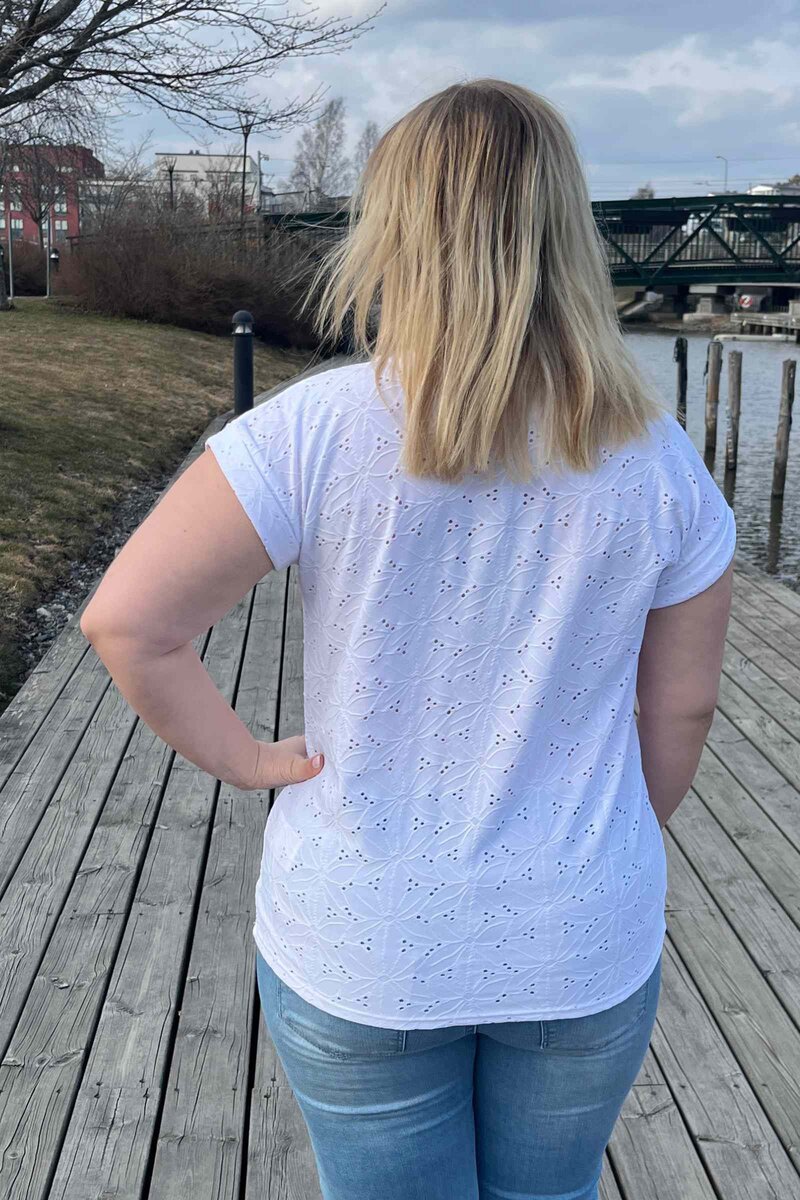 Blond T-shirt Dam Brilliant White Freequent