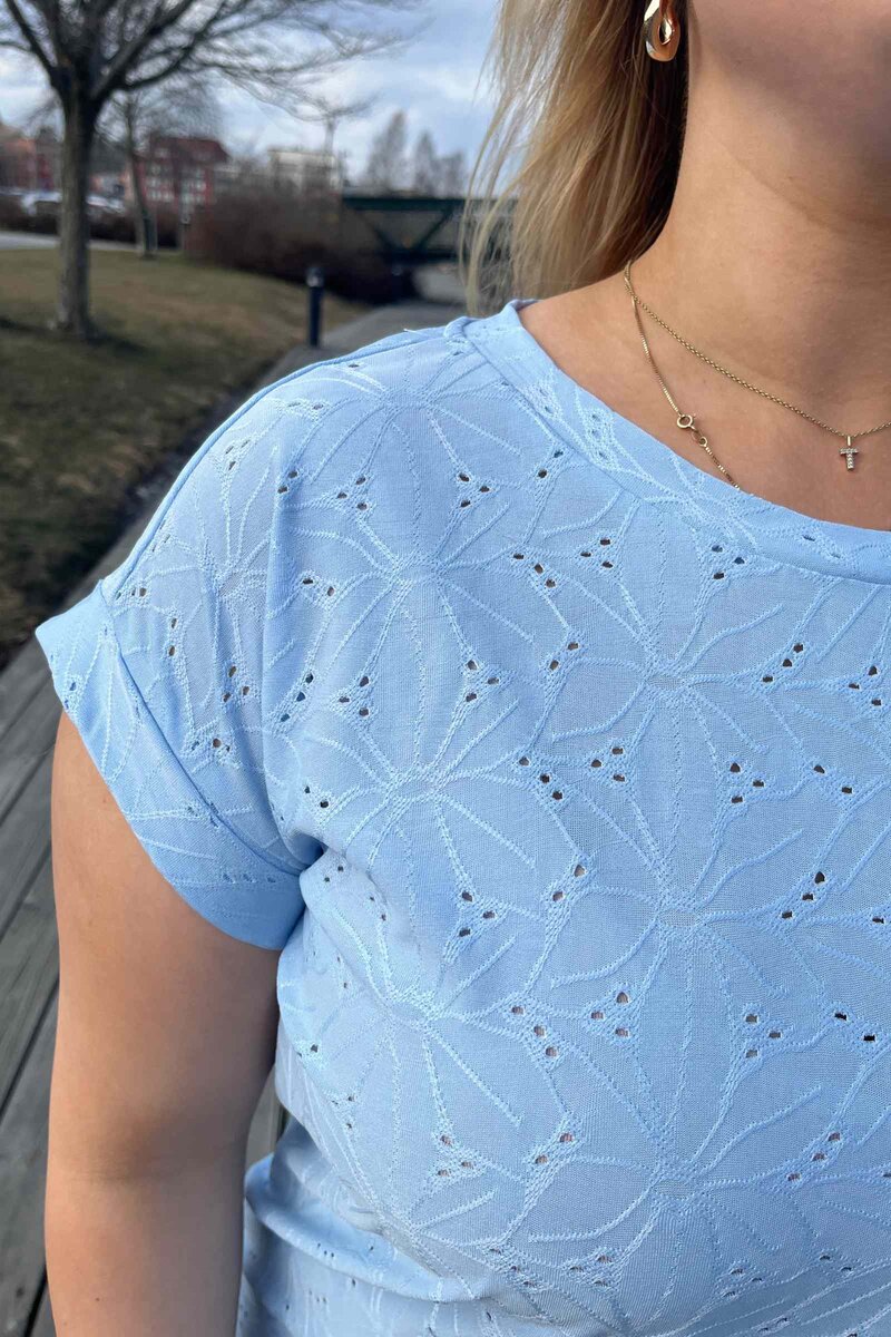 Blond T-shirt Women Chambray Blue Freequent