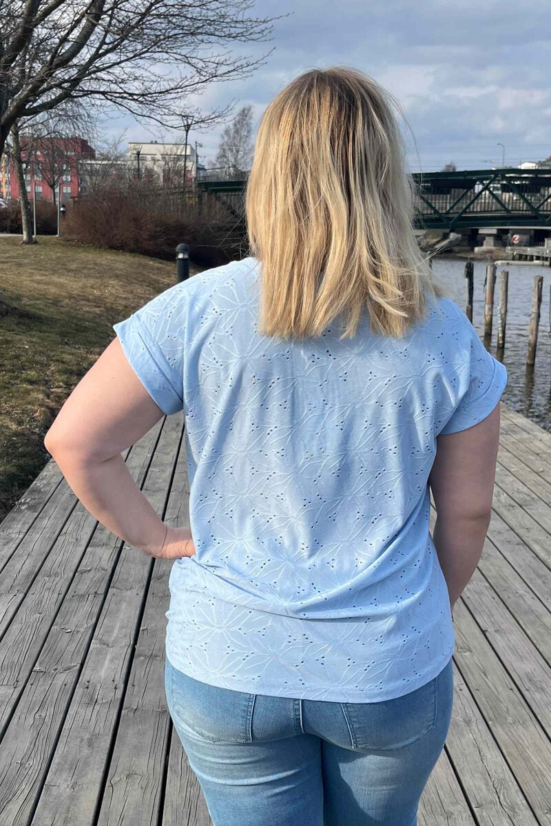 Blond T-shirt Women Chambray Blue Freequent