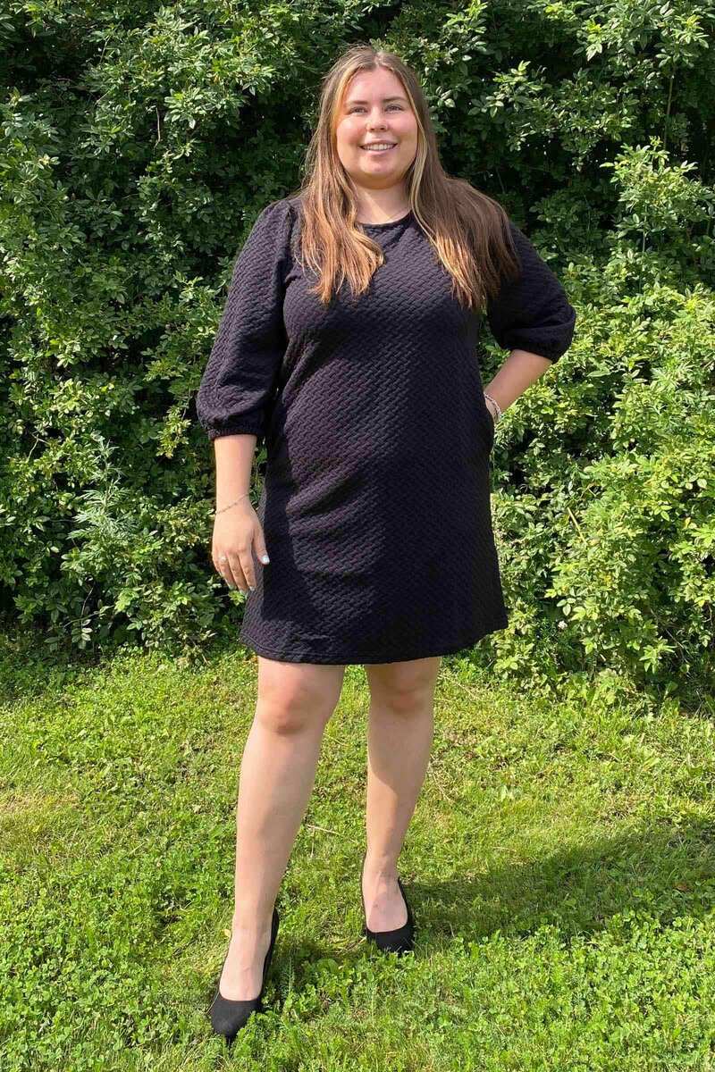 Bubble Dress Women Black Freequent