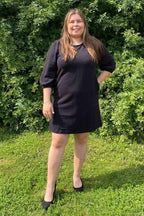 Bubble Dress Women Black Freequent