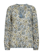 Carin Blus Dam Star Off White W Chambray Blue Freequent
