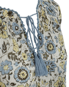 Carin Blus Dam Star Off White W Chambray Blue Freequent