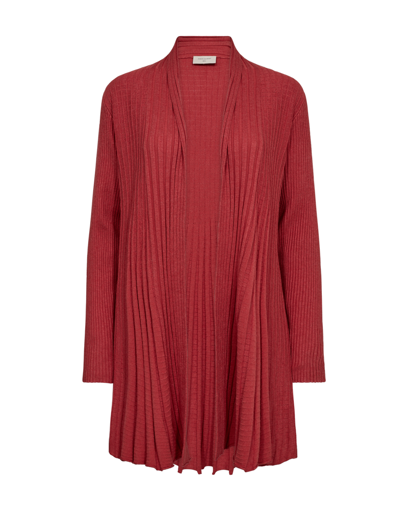Claudisse Long Cardigan Women Baked Apple Melange Freequent
