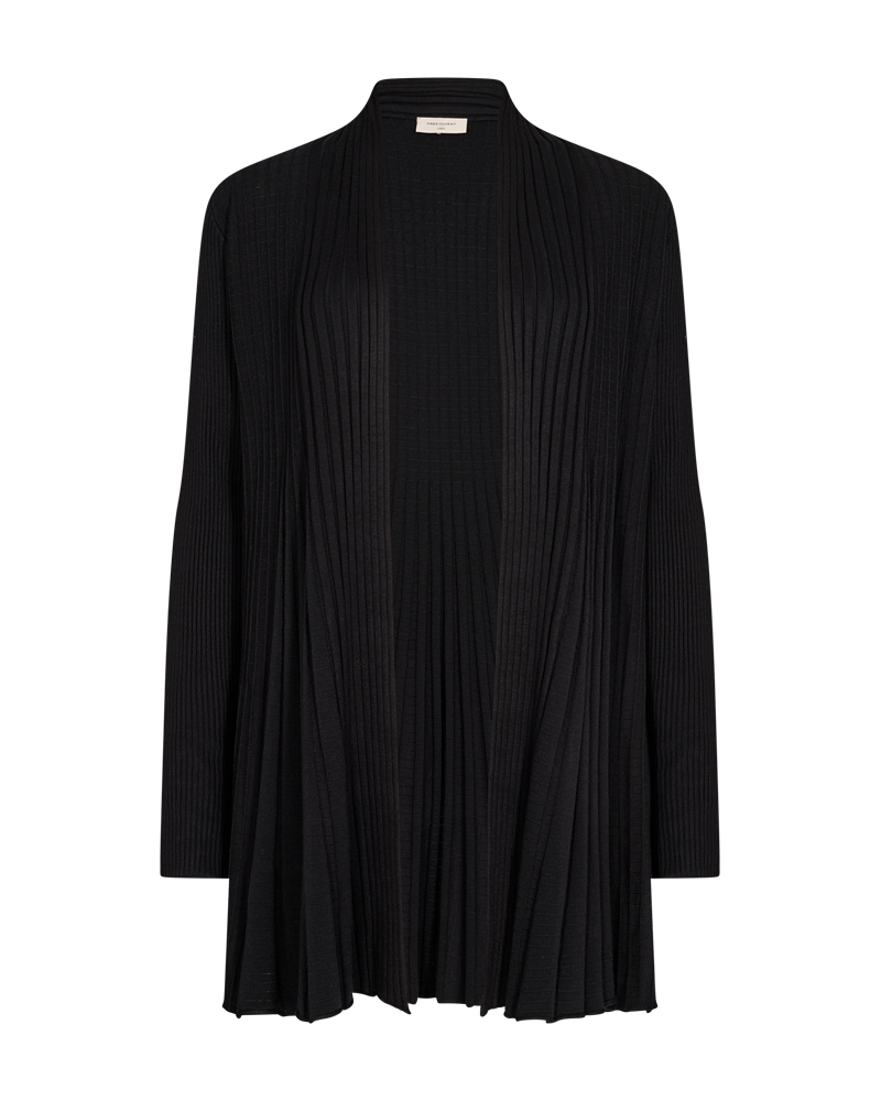 Claudisse Long Cardigan Dam Black - Freequent