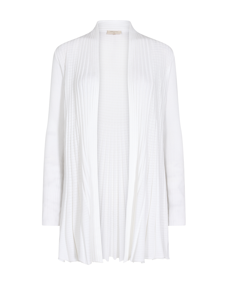 Claudisse Long Cardigan Dam Brilliant White Freequent
