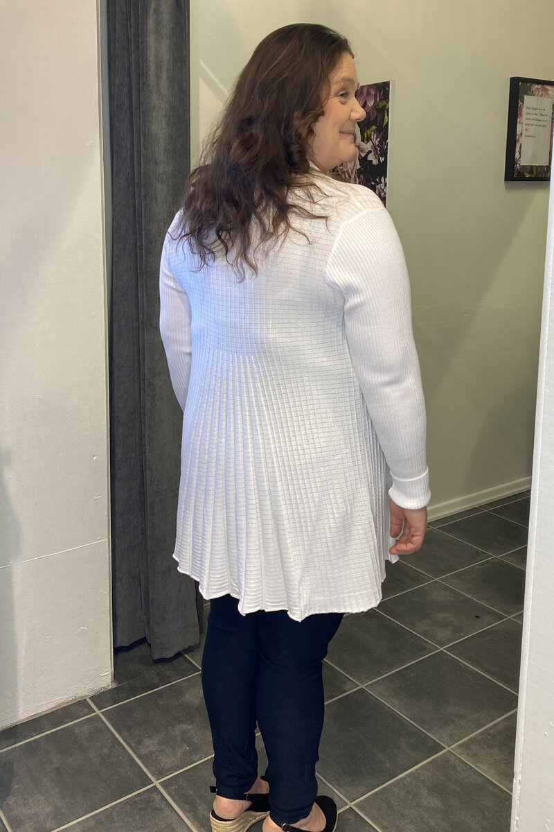 Claudisse Long Cardigan Dam Brilliant White Freequent