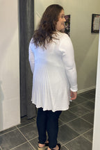 Claudisse Long Cardigan Dam Brilliant White Freequent
