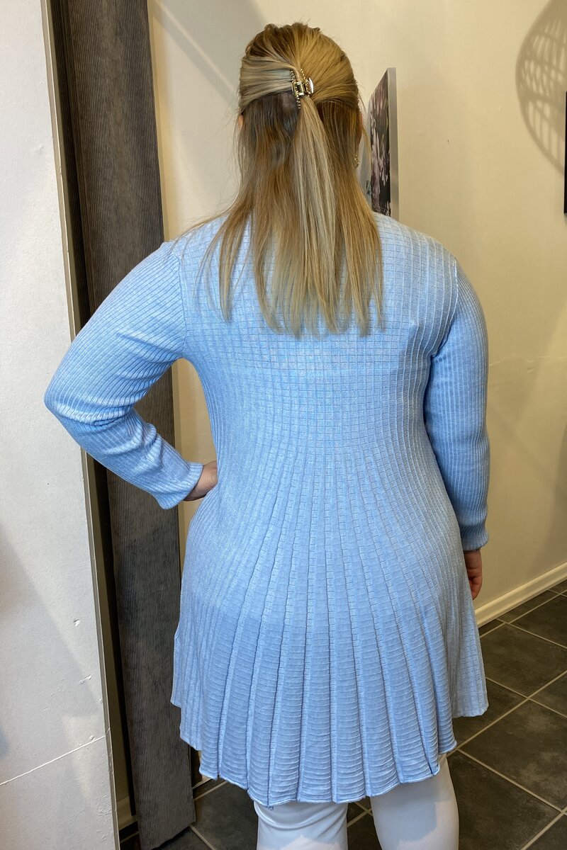 Claudisse Long Cardigan Women Chambray Blue Melange Freequent