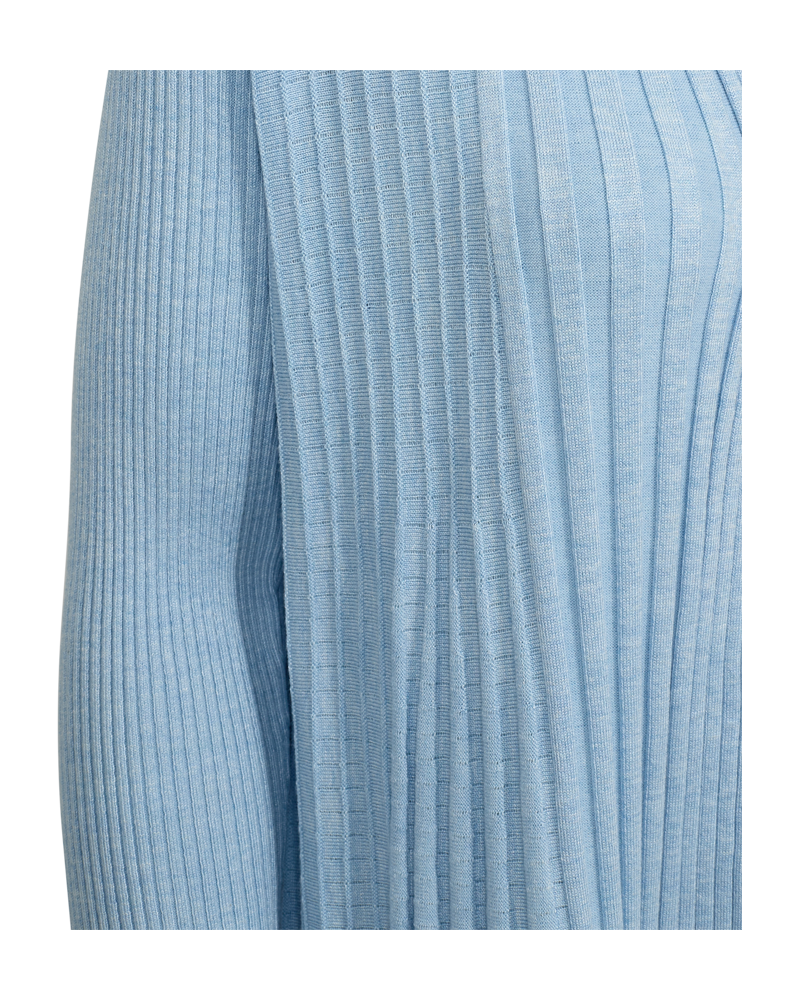 Claudisse Long Cardigan Women Chambray Blue Melange Freequent