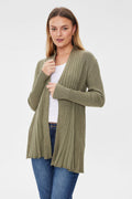 Claudisse Long Cardigan Women Deep Lichen Green Mel Freequent