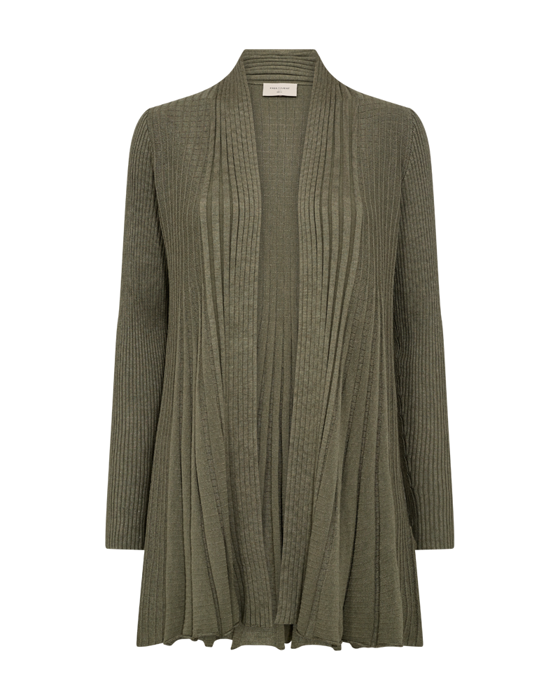 Claudisse Long Cardigan Women Deep Lichen Green Mel Freequent
