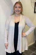 Claudisse Long Cardigan Dam Moonbeam Melange Freequent