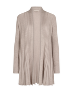 Claudisse Long Cardigan Dam Mushroom Melange - Freequent
