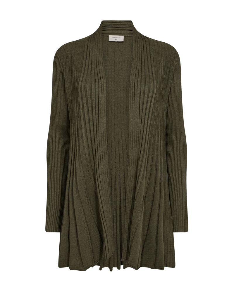 Claudisse Long Cardigan Dam Olive Night Melange Freequent
